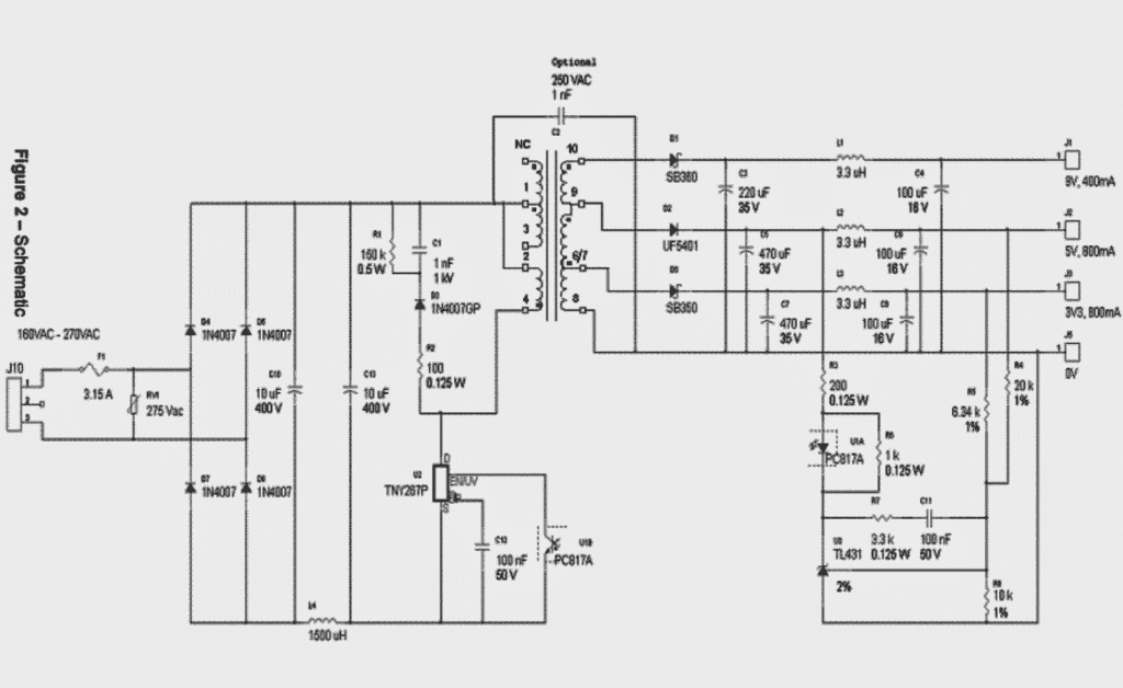 3.3V, 5V, 9V SMPS电路