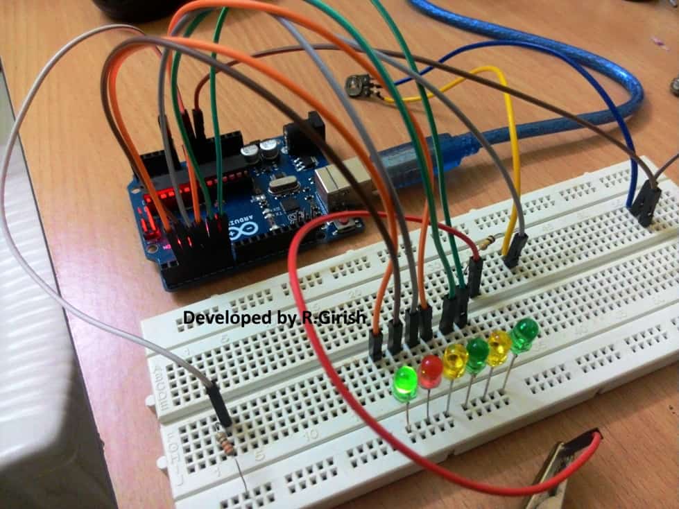 Arduino电池电量指示器原型