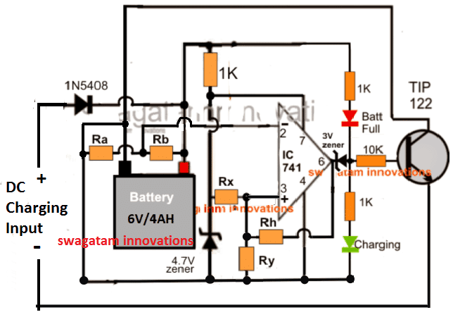 12V、24V、48V通用电池电路