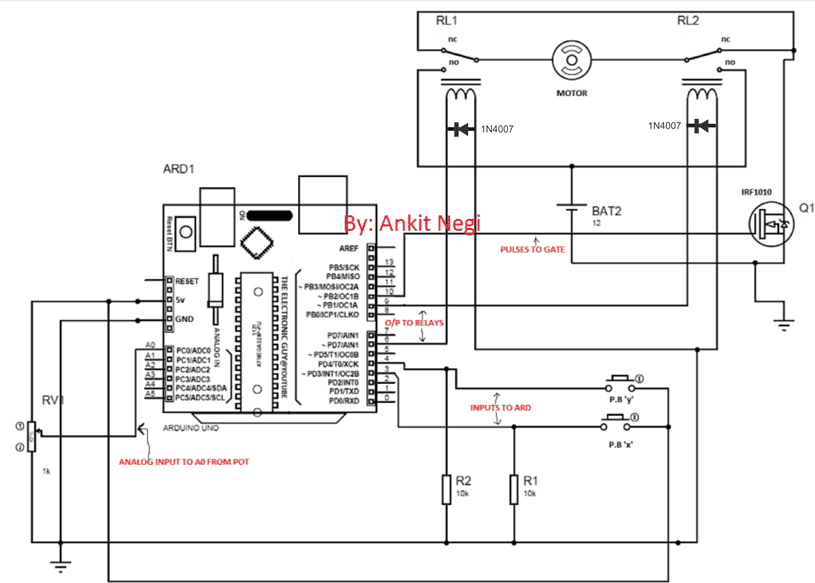 使用Arduino的大电流电机控制电路