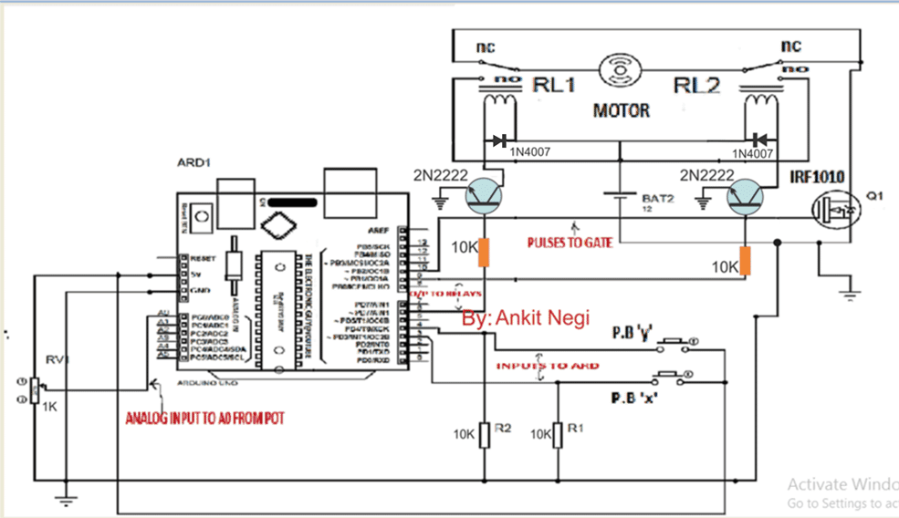 PWM Arduino电机控制电路