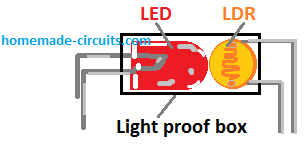 LED LDR光耦合器组装细节