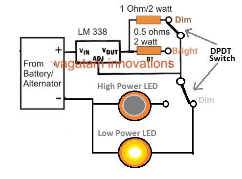 调光勺COB LED使用LM338